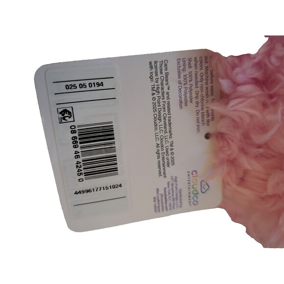 Women's Pink Care Bears Pull-On Slipper Socks with Grippers - S/M 5.5-7.5 - Picture 4 of 4